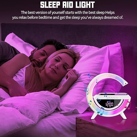 مكبر صوت بشاحن لاسلكي رقمي بتقنية LED