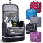 Large Travel Cosmetic Bag with Waterproof Hanging Hook © Velora