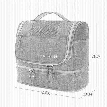 Large Travel Cosmetic Bag with Waterproof Hanging Hook © Velora