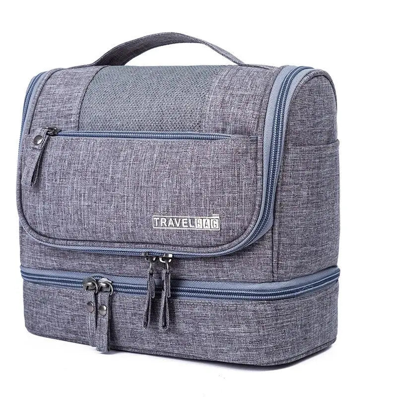 Large Travel Cosmetic Bag with Waterproof Hanging Hook © Velora