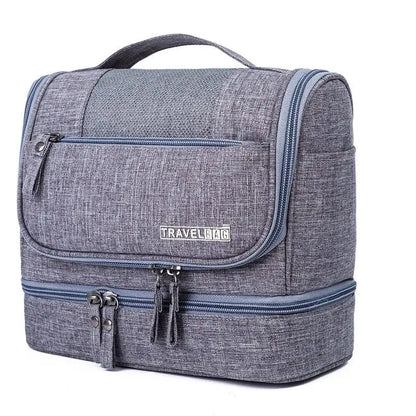 Large Travel Cosmetic Bag with Waterproof Hanging Hook © Velora